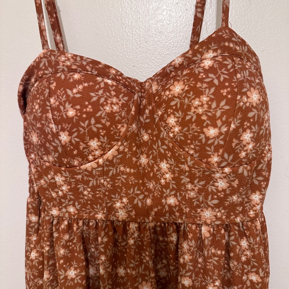 Fall colored pant romper - Picture 2 of 3
